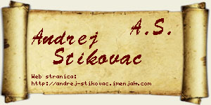 Andrej Štikovac vizit kartica